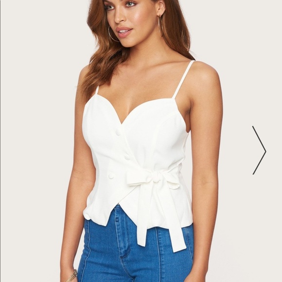 bebe Tops - Bebe button crop top